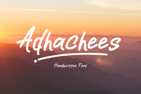 Adhachees Font: Bold, Authentic Display Type for Handmade Brands