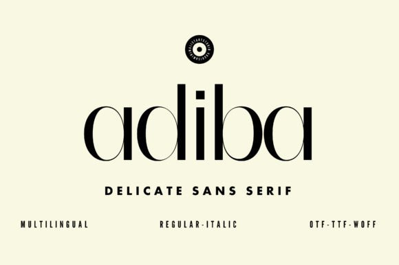 Adiba: A Modern Sans Serif for Real Branding Work