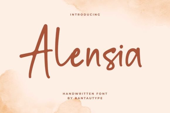 Alensia: A Modern Handwritten Font for Digital Branding