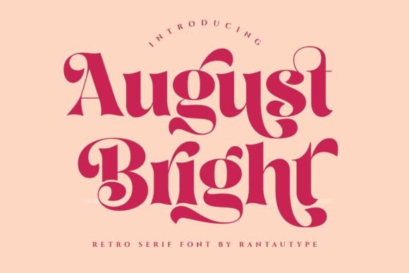 August Bright: A Refined Serif Font for Editorial Design