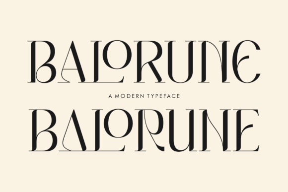 Balorune: A Serif Typeface for Editorial Elegance