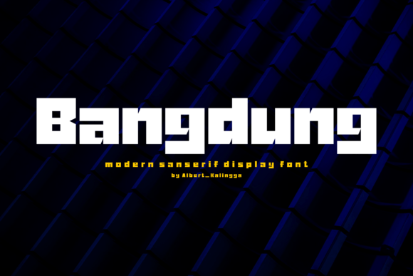 Bangdung: A Bold Serif Font That Cuts Through the Feed