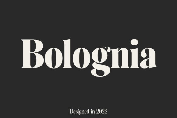 Bolognia: A Contemporary Serif That Earns Its Place