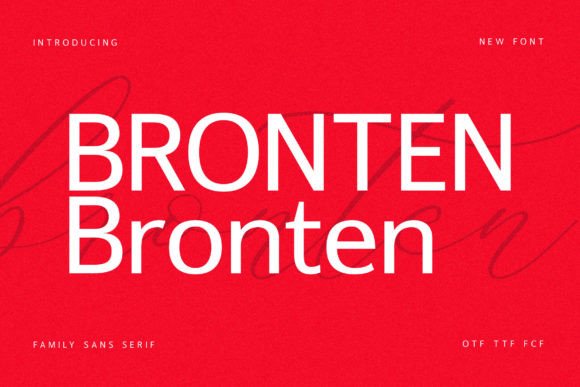 Bronten: A Serif Typeface That Anchors Elegant Storytelling