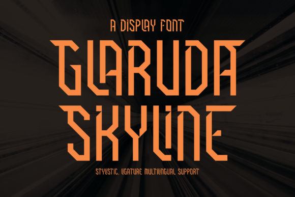 Glaruda Skyline: A Bold Serif Font That Anchors Brand Identity