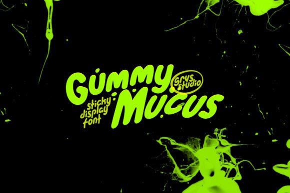 Gummy Mucus Funny Display: A Playful Yet Polished Display Font for Small Brands