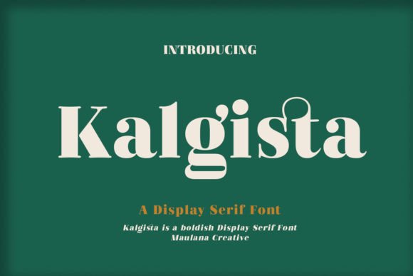 Kalgista: A Condensed Serif That Cuts Through the Feed