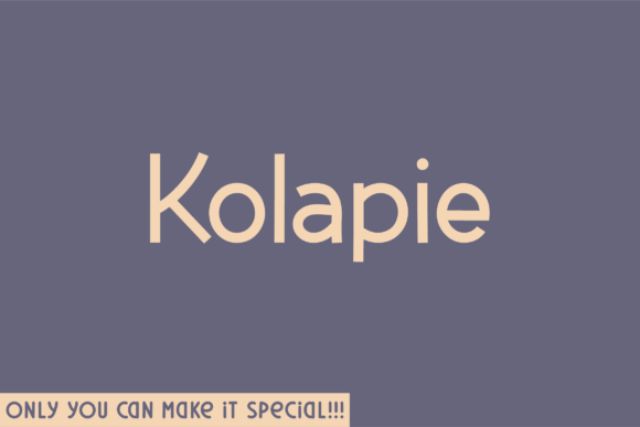 Kolapie: A Clean Sans Serif Font That Makes Your Campaigns Instantly Clear