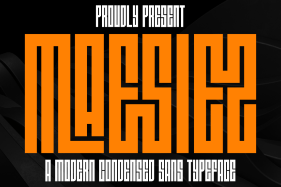 Maesiez: A Bold, Condensed Sans Serif Font for Confident Branding