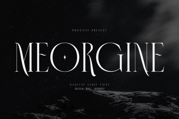 Meorgine Serif Typeface for Handmade Creators