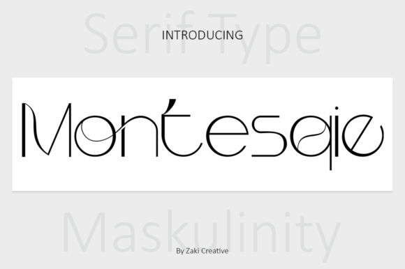 Montesqie: A Serif Typeface That Breathes Quiet Confidence