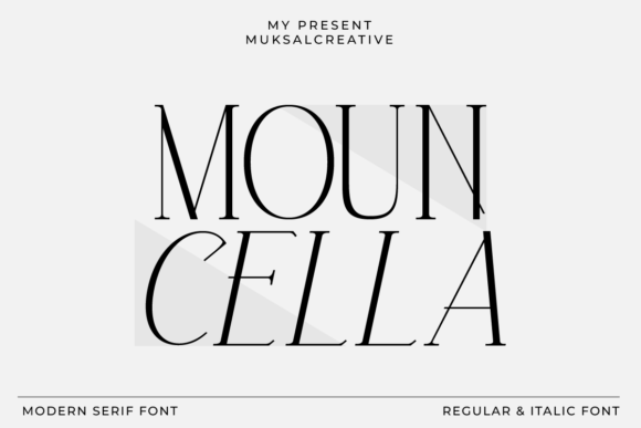 Mouncella Serif Typeface for Handmade Creators