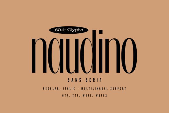 Naudino: A Minimalist Sans Serif Font for Handmade Creators