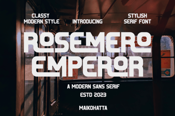 Rosemero Emperor: A Bold, Modern Sans Serif Font for Real Branding