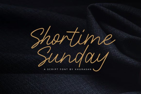 Shortime Sunday: A Thoughtful Script Font for Editorial Calm