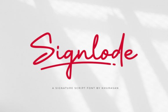 Signlode: A Modern Script Typeface for Digital Branding