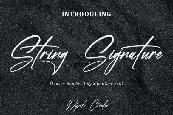 String Signature: A Classy Script Font for Digital Branding