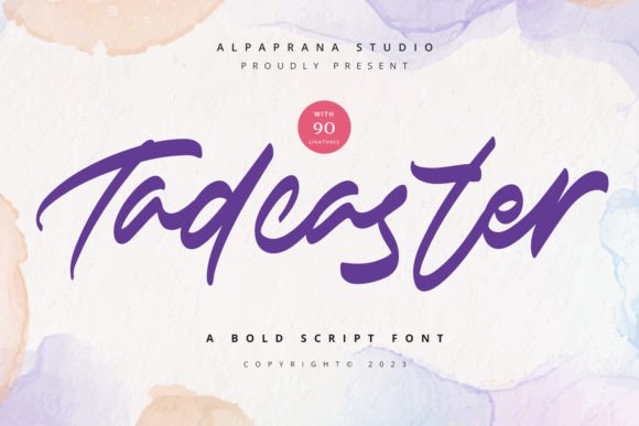 Tadcaster: A Bold Script Font That Feels Like Home
