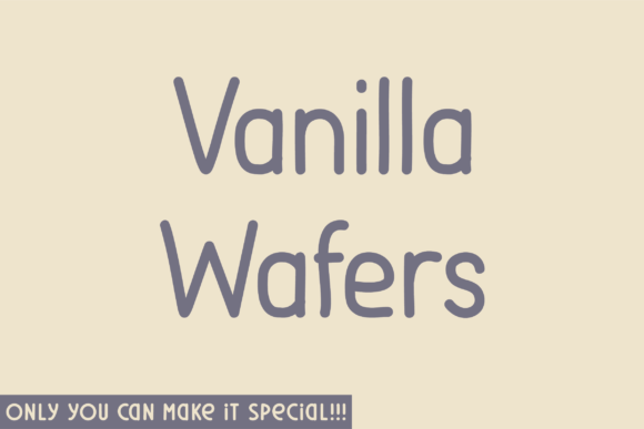 Vanilla Wafers: A Clean, Elegant Sans Serif Font for Makers