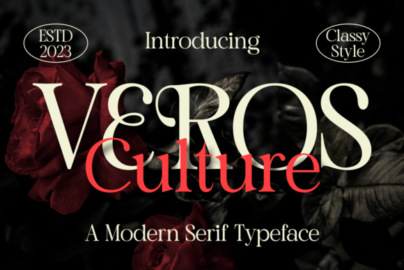 Veros Culture: A Refined Serif Font for Thoughtful Branding