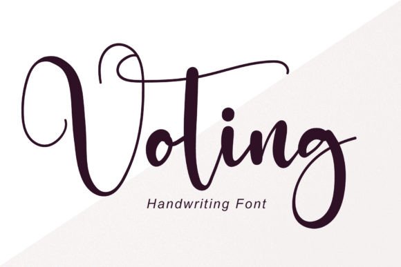 Voting Font: A Modern Handwritten Typeface for Scroll-Stopping Marketing