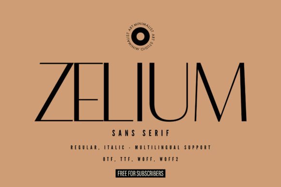 Zelium: A Chic Sans Serif Font for Handmade Labels & Printables